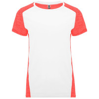 WHITE/HEATHER FLUOR CORAL