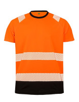 Fluorescent Orange, Black